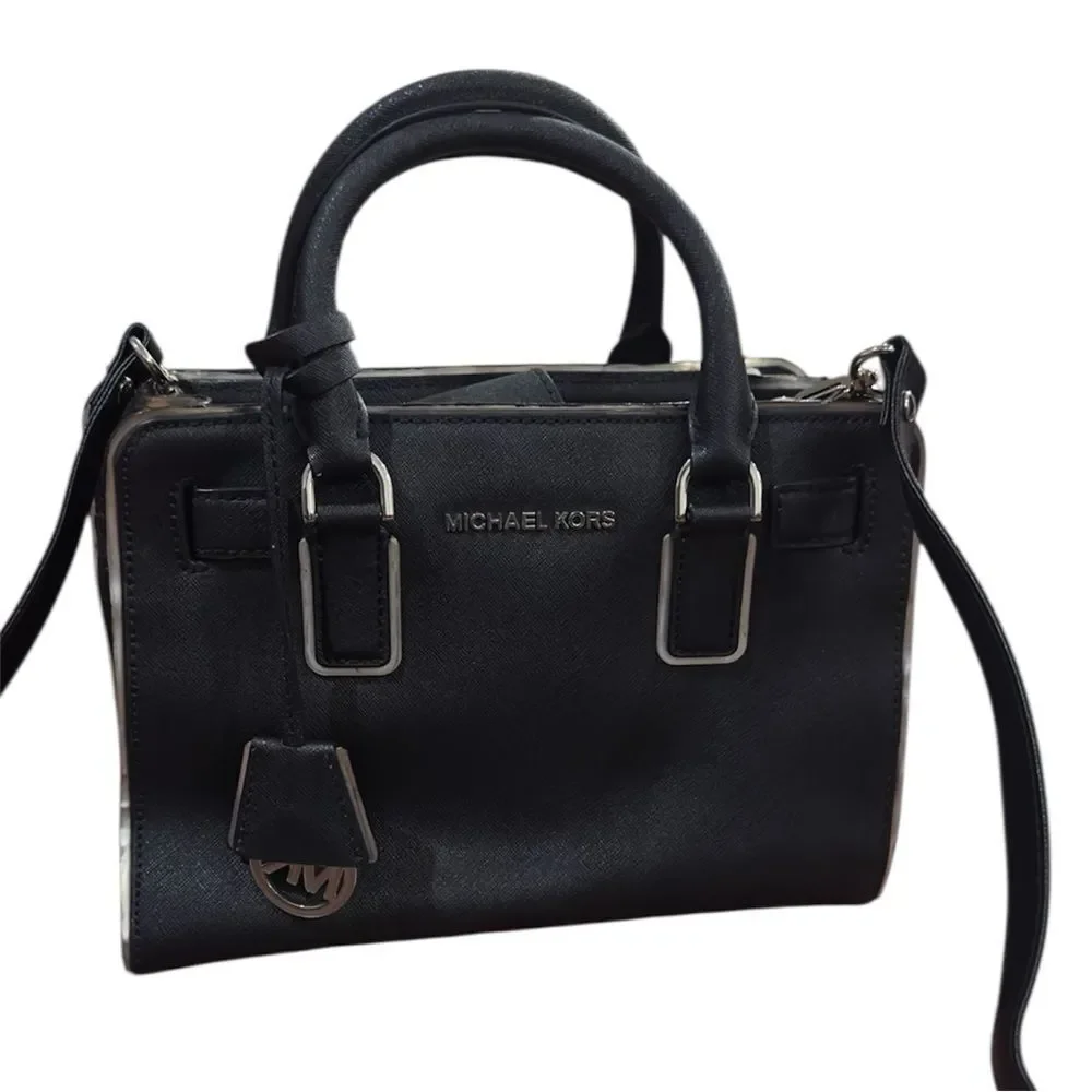Michael Kors Black Leather Satchel